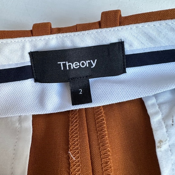 NWOT Theory Demitria 2 Flare Leg Stretch Wool Pants in New Vicuna - Picture 4 of 6